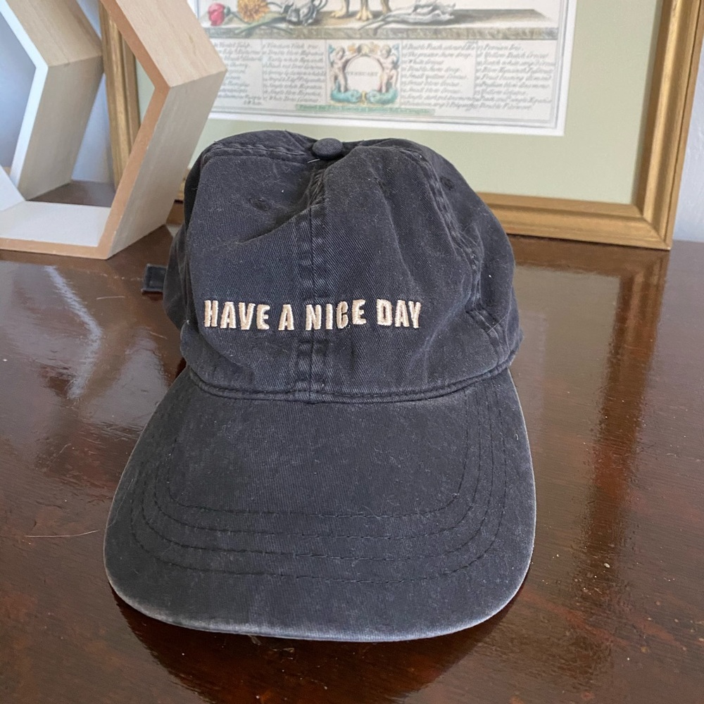 Have a Nice Day black baseball cap